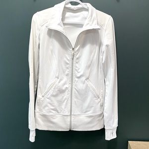 Lululemon White Zip Up